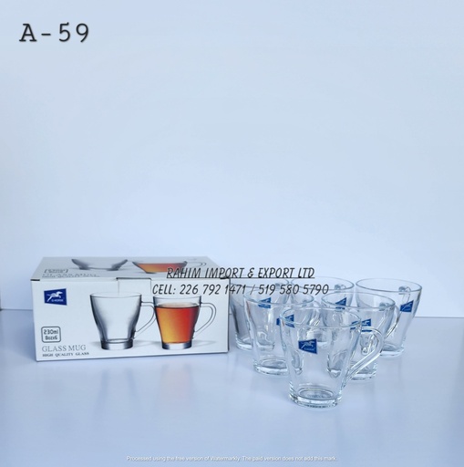 [A-59] Cups - 6pcs Set