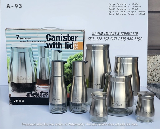 [A-93] 7pcs Canister Sets With Lid