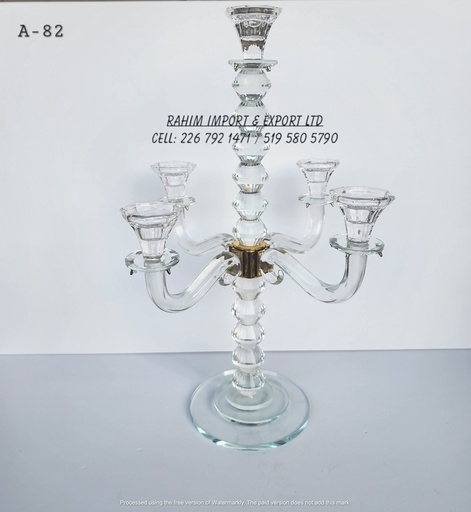 [A-82] Crystal Candle Stand