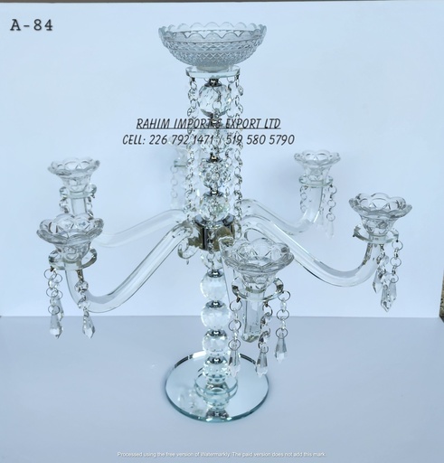 [A-84] Crystal Candle Holder